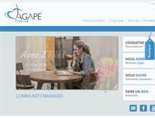 Tablet Screenshot of agapefrance.org